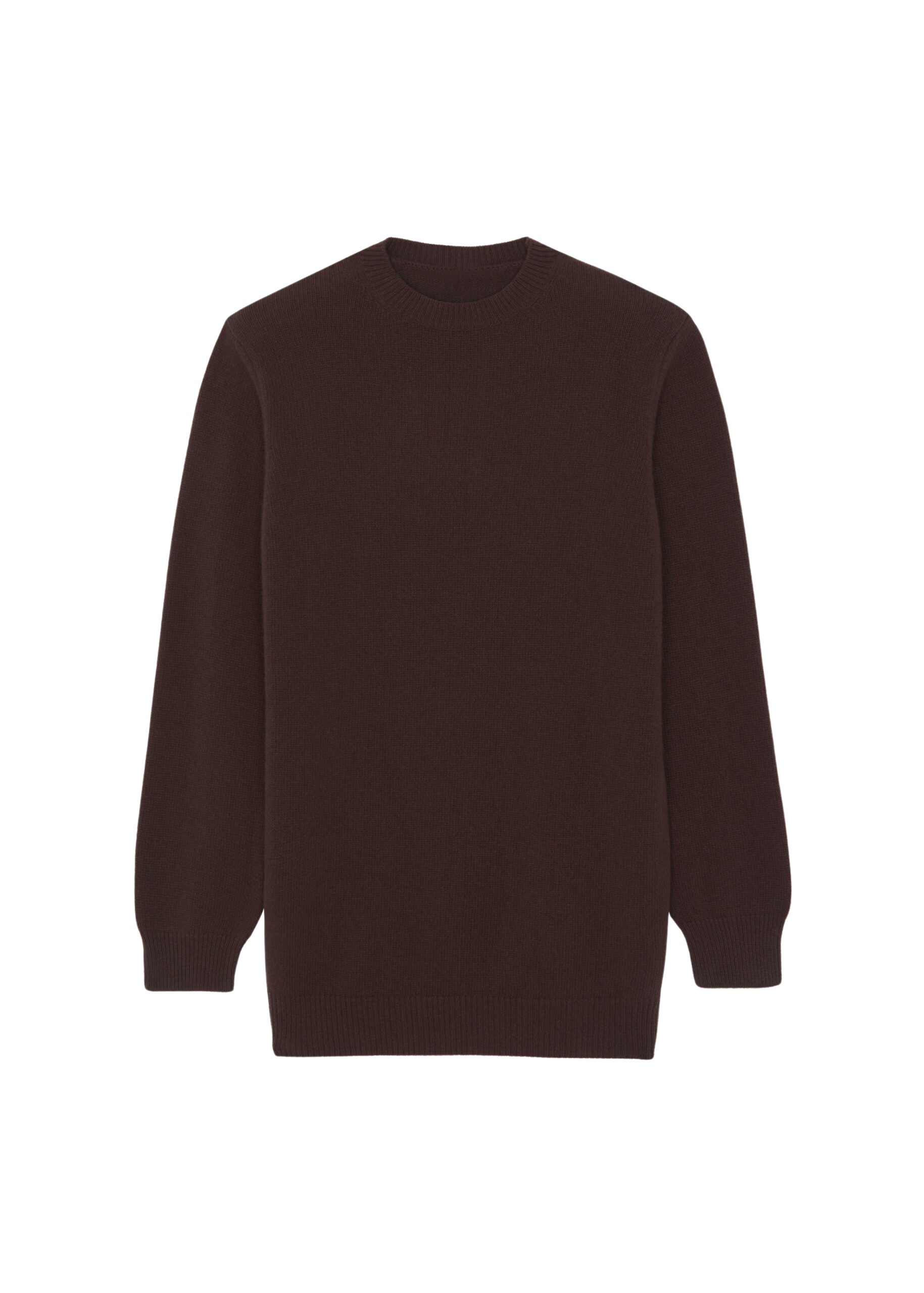 The Frankie Shop Maxime Knit Sweater Dress - Brown - Oversized Minimalist Knitwear in Beige - Shop at Coveti