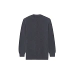 The Frankie Shop Maxime Knit Sweater Dress - Dark Grey Melange - Oversized Minimalist Knitwear in Grey - Shop at Coveti