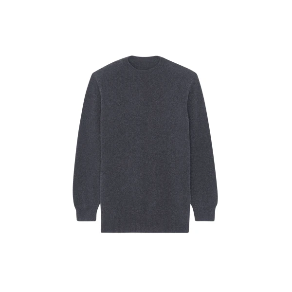 The Frankie Shop Maxime Knit Sweater Dress – Dark Grey Melange