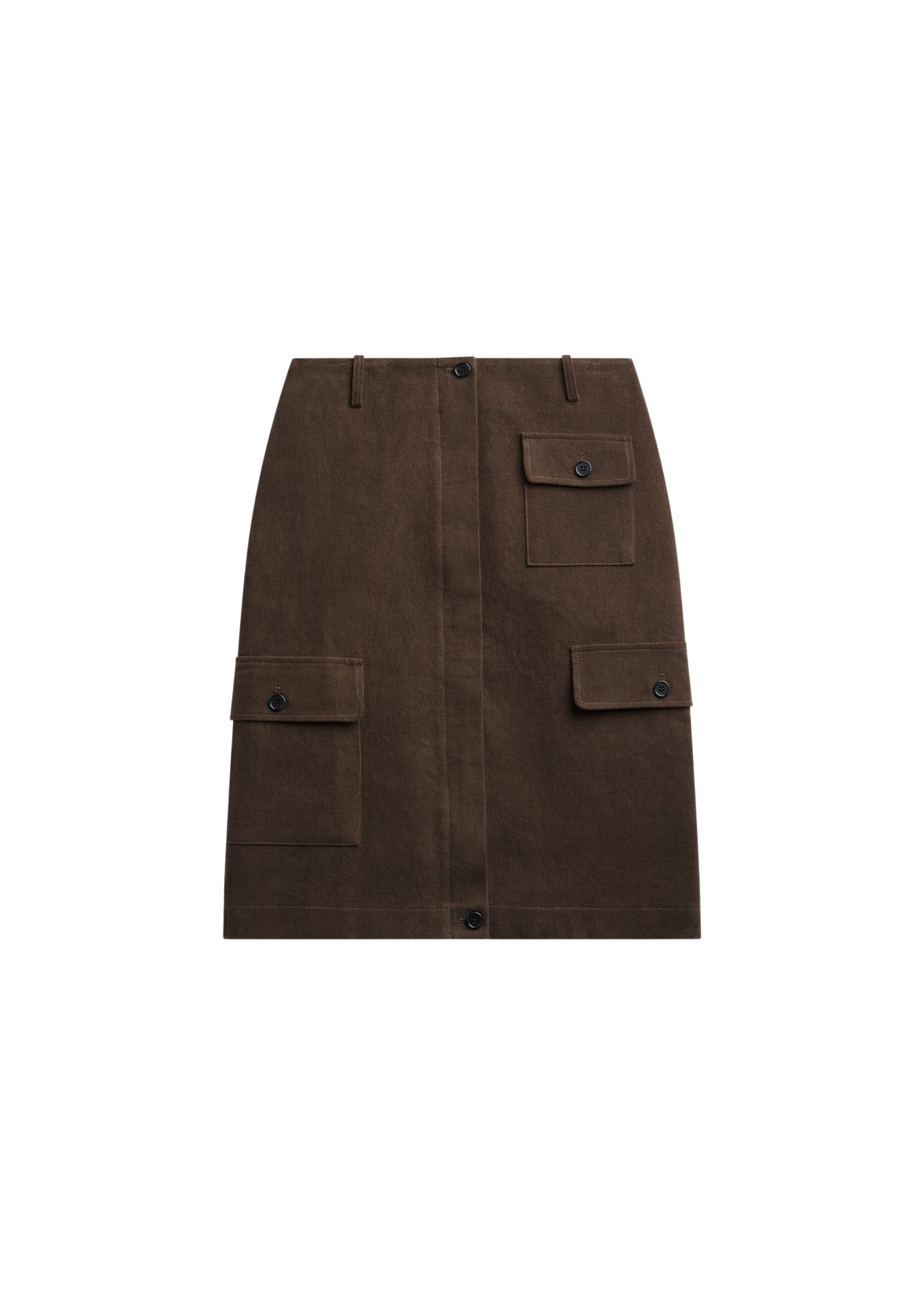 The Frankie Shop Mayenne Cargo Skirt – Brown