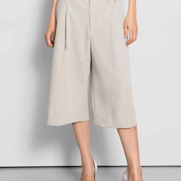The Frankie Shop Meldert Bermuda Shorts - Stone - Oversized Minimalist Shorts in Beige - Shop at Coveti