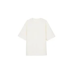 The Frankie Shop Melor Oversized T-Shirt - Cream - Oversized Minimalist Tops in Ivory - Shop at Coveti