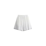 The Frankie Shop Menton Layered Hem Shorts - White/Blue Stripe - Oversized Minimalist Shorts in Multicolour - Shop at Coveti