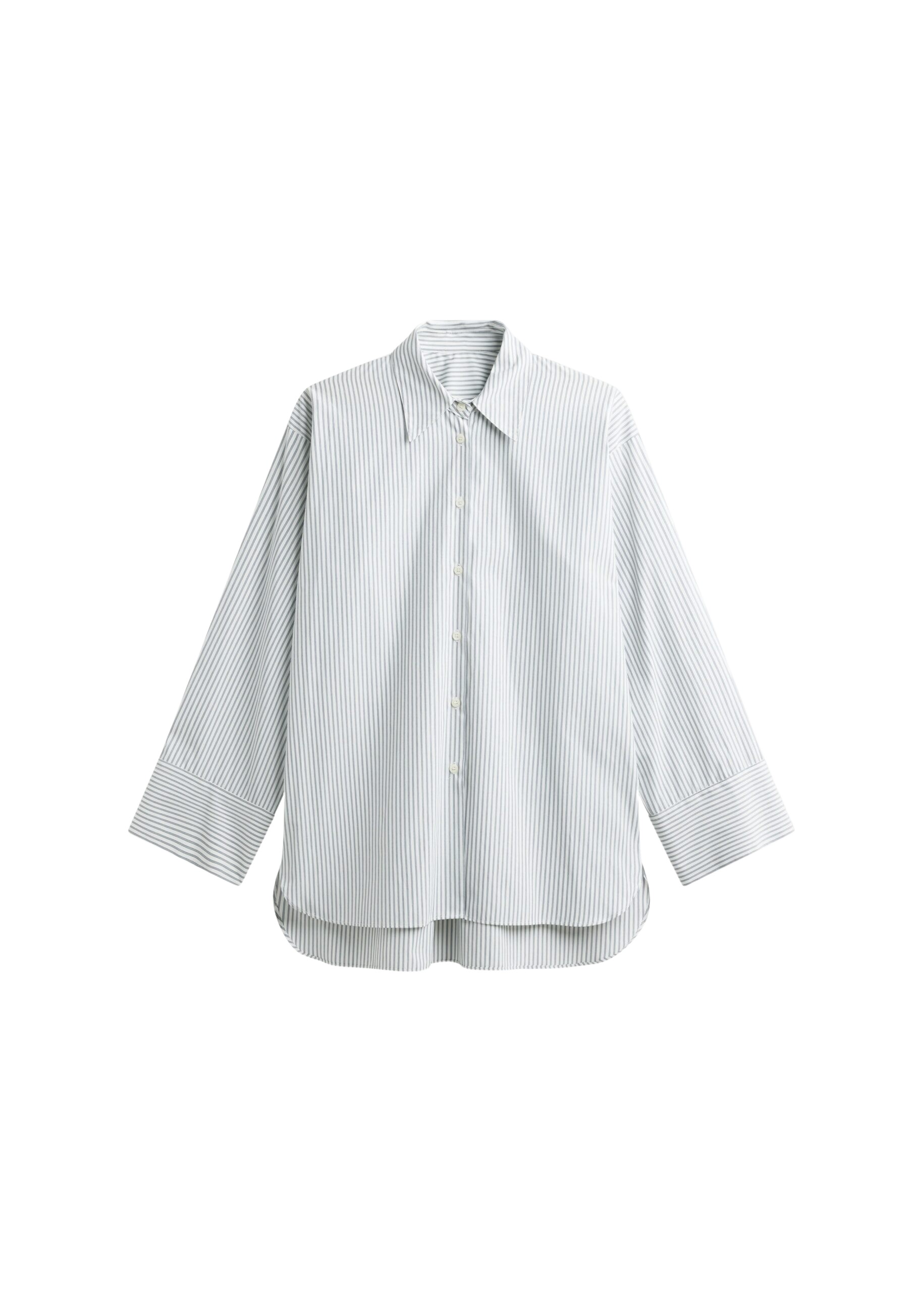 The Frankie Shop Menton Oversized Shirt – White/Blue Stripe