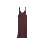 The Frankie Shop Miami Knit Mini Dress - Burgundy - Oversized Minimalist Dresses in Red - Shop at Coveti