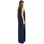 The Frankie Shop Milla Jersey Dress - Dark Navy - Oversized Minimalist Dresses in Blue - Shop at Coveti