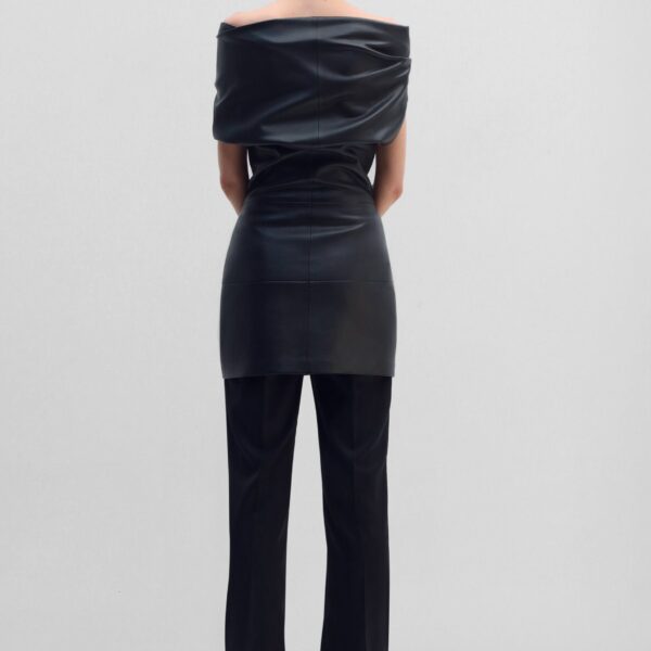 The Frankie Shop Mini Dress #01 - Black - Oversized Minimalist Dresses in Black - Shop at Coveti