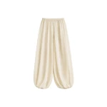 The Frankie Shop Mio Sheer Balloon Pants - Beige - Oversized Minimalist Pants in Beige - Shop at Coveti