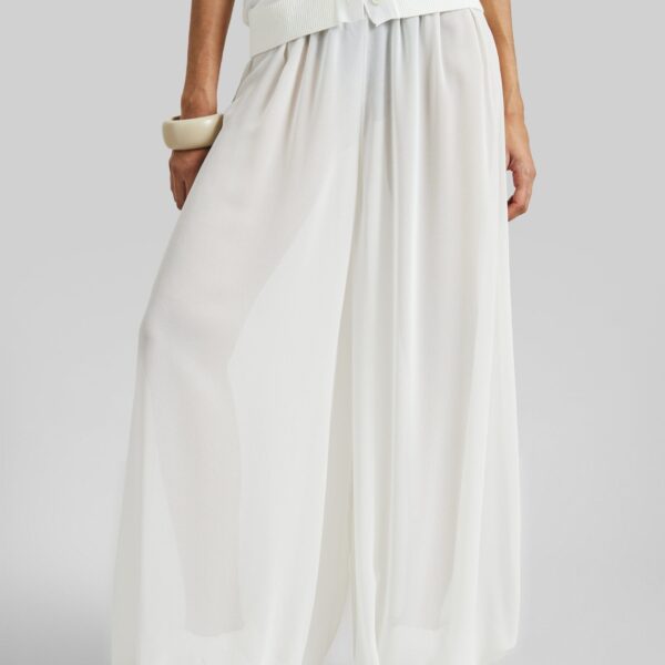 The Frankie Shop Mio Sheer Balloon Pants - White - Oversized Minimalist Pants in White - Shop at Coveti
