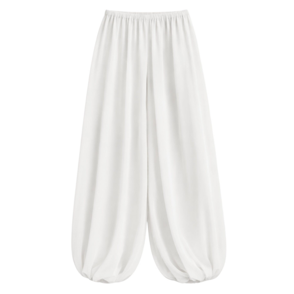 The Frankie Shop Mio Sheer Balloon Pants - White - Oversized Minimalist Pants in White - Shop at Coveti