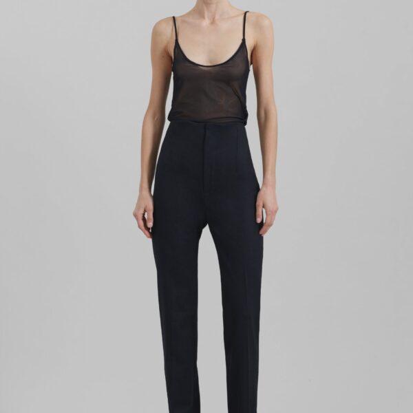 The Frankie Shop Morrison Long Trousers - Black - Oversized Minimalist Pants in Black - Shop at Coveti
