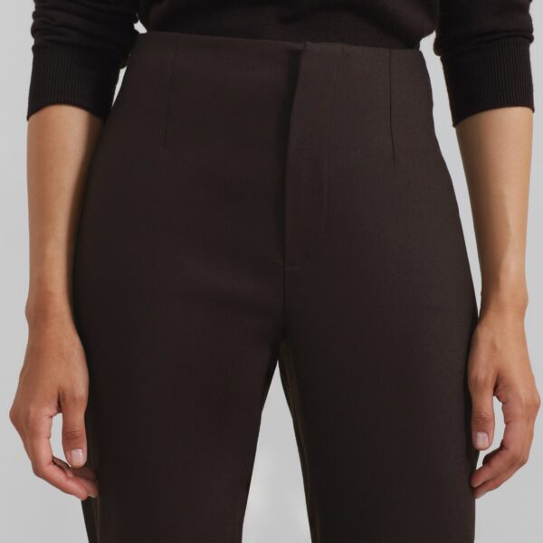 The Frankie Shop Morrison Long Trousers - Brown - Oversized Minimalist Pants in Beige - Shop at Coveti