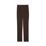 The Frankie Shop Morrison Long Trousers - Brown - Oversized Minimalist Pants in Beige - Shop at Coveti