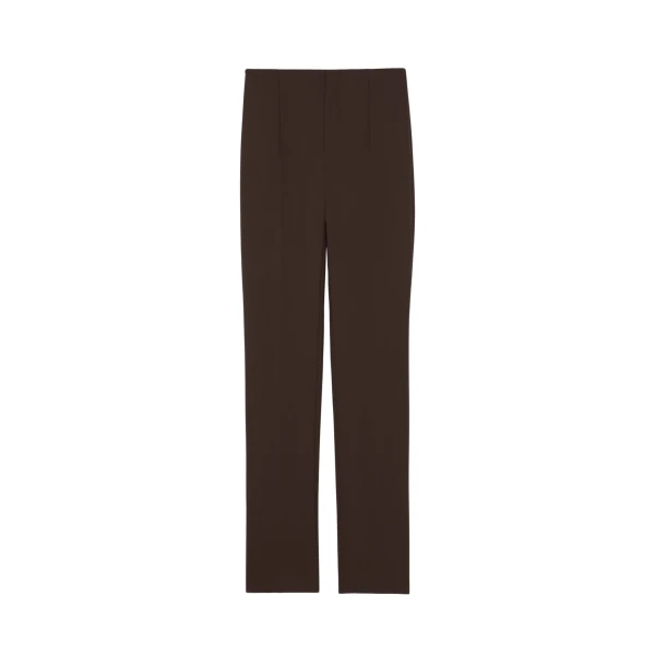 The Frankie Shop Morrison Long Trousers - Brown - Oversized Minimalist Pants in Beige - Shop at Coveti