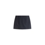The Frankie Shop Narah Mini Skirt - Navy/White Pinstripe - Oversized Minimalist Skirts in Multicolour - Shop at Coveti