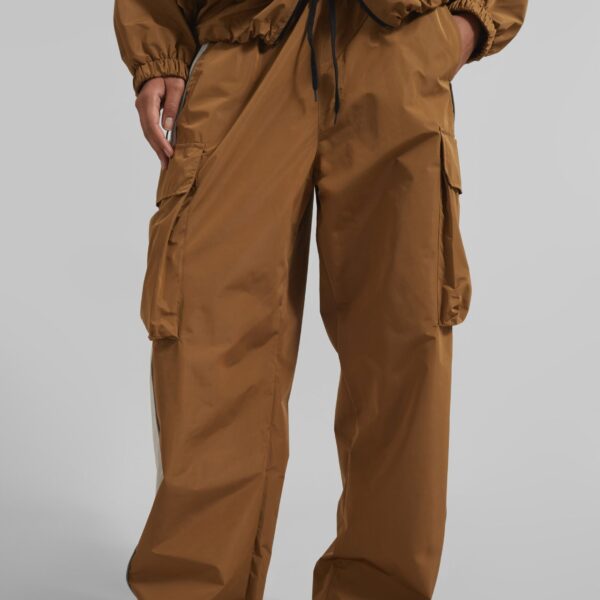 The Frankie Shop Navan Cargo Pants - Brown - Oversized Minimalist Pants in Beige - Shop at Coveti