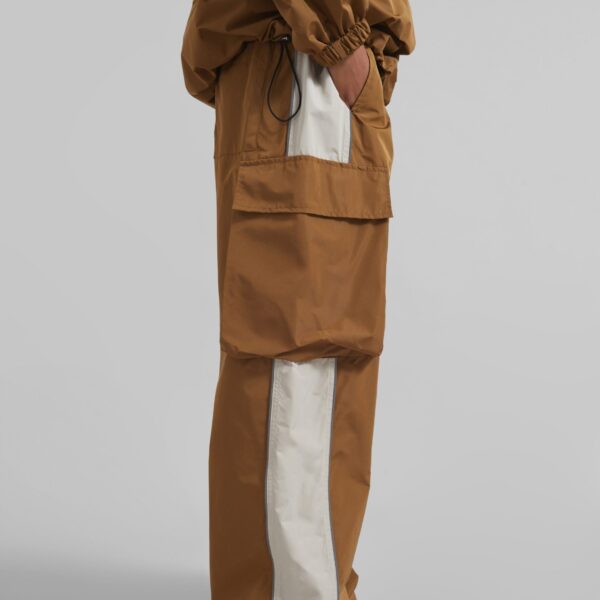 The Frankie Shop Navan Cargo Pants - Brown - Oversized Minimalist Pants in Beige - Shop at Coveti