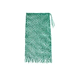 The Frankie Shop Nelaya Leather Macrame Skirt - Emerald - Oversized Minimalist Skirts in Green - Shop at Coveti