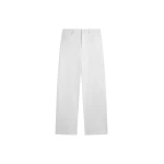 The Frankie Shop Nelton Barrel Leg Jeans - White - Oversized Minimalist Pants in White - Shop at Coveti