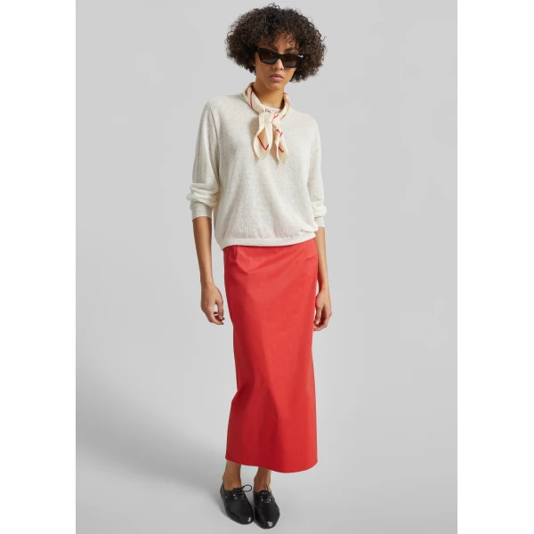 The Frankie Shop Nisa Midi Skirt – Red, view 2