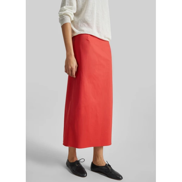 The Frankie Shop Nisa Midi Skirt – Red, view 3