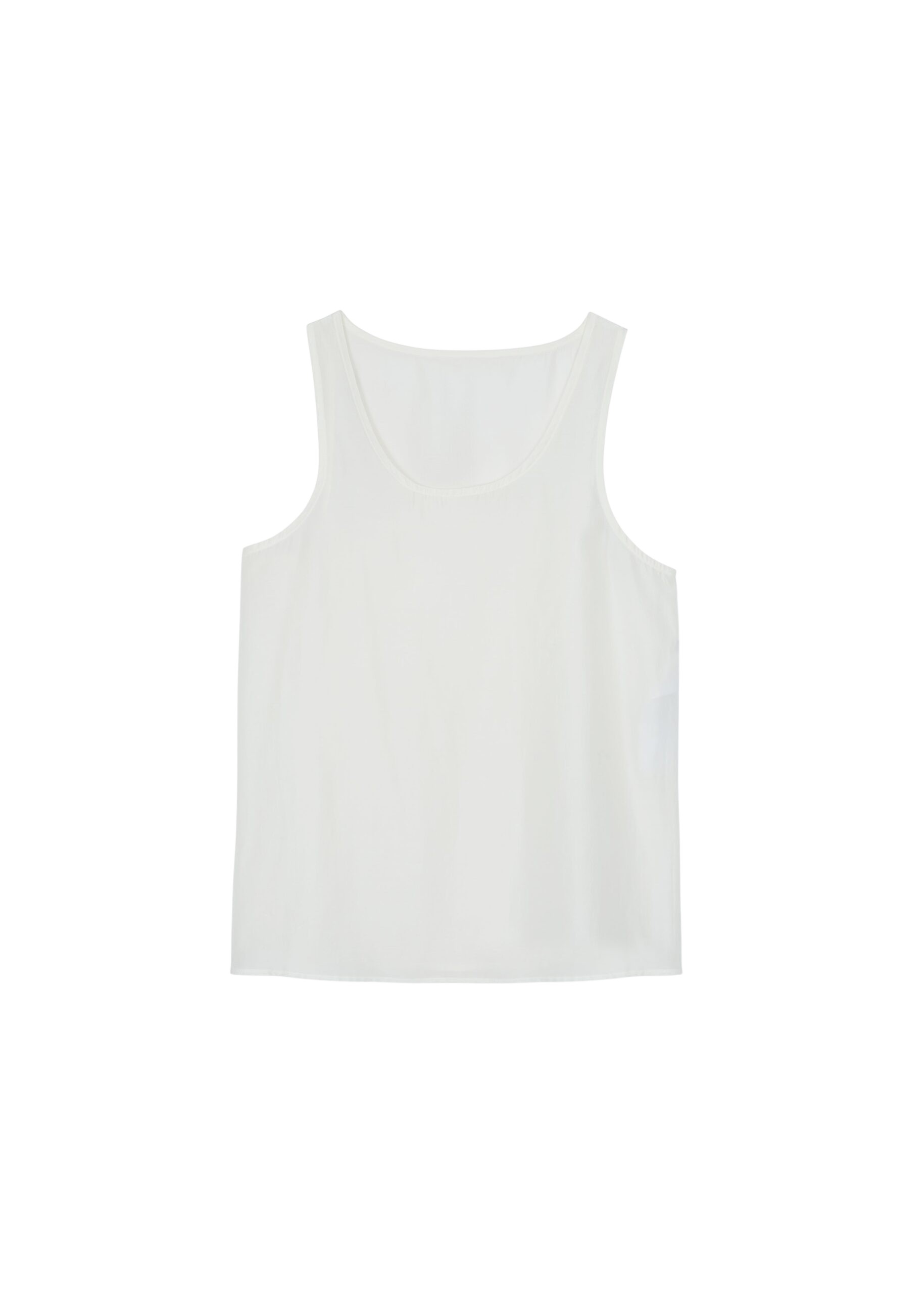 The Frankie Shop Nivee Lustrous Boxy Tank – Ivory Top