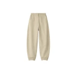 The Frankie Shop Noyon Barrel Leg Pants - Beige - Oversized Minimalist Pants in Beige - Shop at Coveti