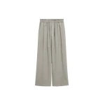 The Frankie Shop Oakdale Track Pants - Beige Glen Plaid - Oversized Minimalist Pants in Multicolour - Shop at Coveti
