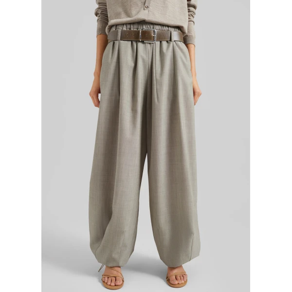 The Frankie Shop Oakdale Track Pants – Beige Melange, view 4