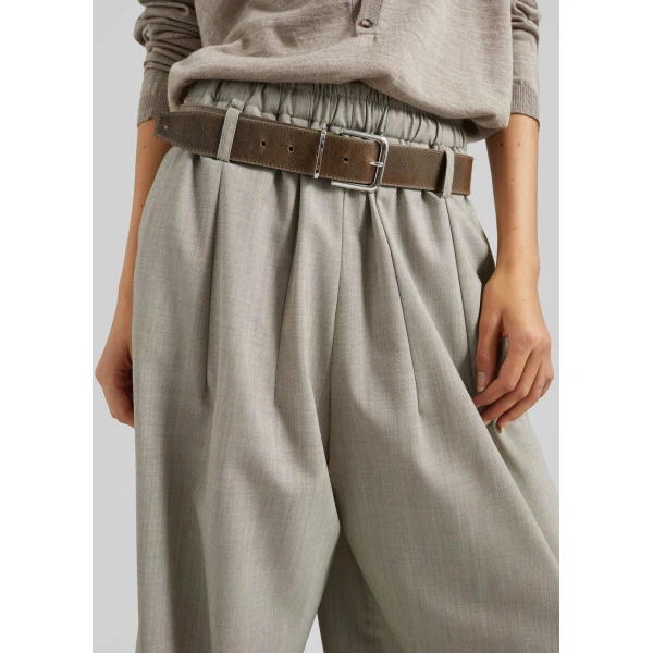 The Frankie Shop Oakdale Track Pants – Beige Melange, view 5