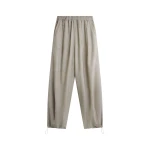 The Frankie Shop Oakdale Track Pants - Beige Melange - Oversized Minimalist Pants in Beige - Shop at Coveti