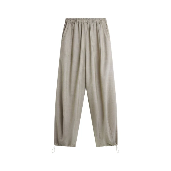 The Frankie Shop Oakdale Track Pants - Beige Melange - Oversized Minimalist Pants in Beige - Shop at Coveti