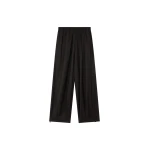 The Frankie Shop Oakdale Track Pants - Black/White Pinstripe - Oversized Minimalist Pants in Multicolour - Shop at Coveti