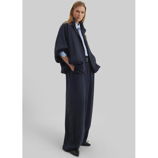 The Frankie Shop Oakdale Track Pants – Navy/White Pinstripe, view 3