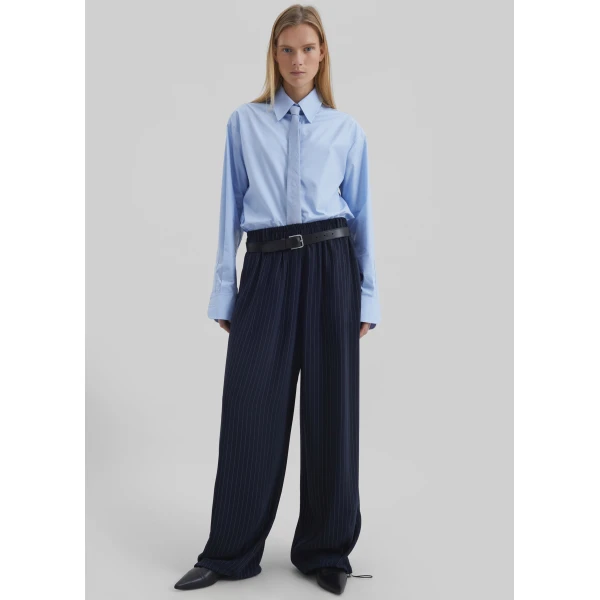 The Frankie Shop Oakdale Track Pants – Navy/White Pinstripe, view 4