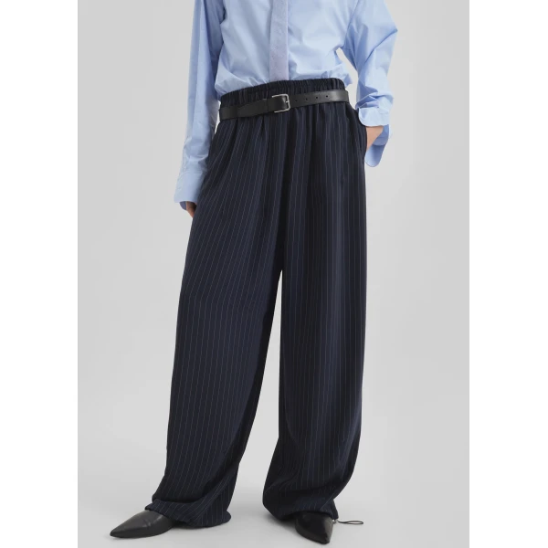 The Frankie Shop Oakdale Track Pants – Navy/White Pinstripe, view 5