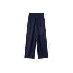 The Frankie Shop Oakdale Track Pants - Navy/White Pinstripe - Oversized Minimalist Pants in Multicolour - Shop at Coveti