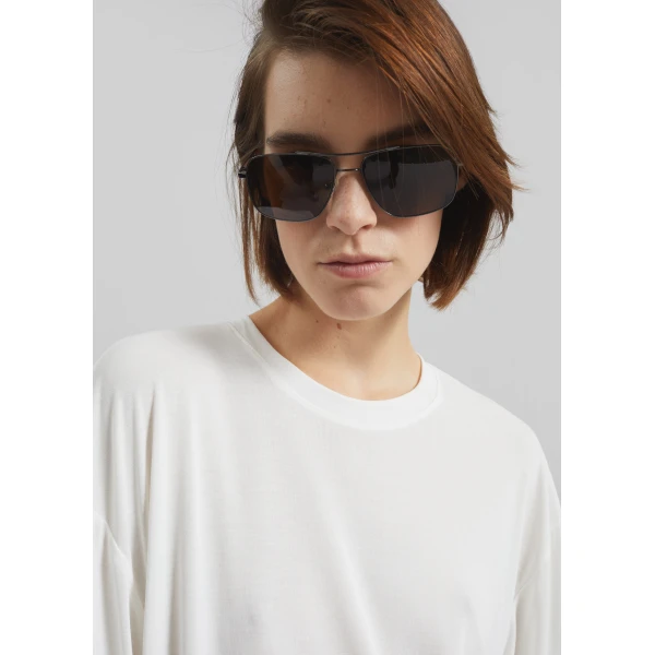 The Frankie Shop Oberon Soft Oversized T-Shirt – White Top, view 5