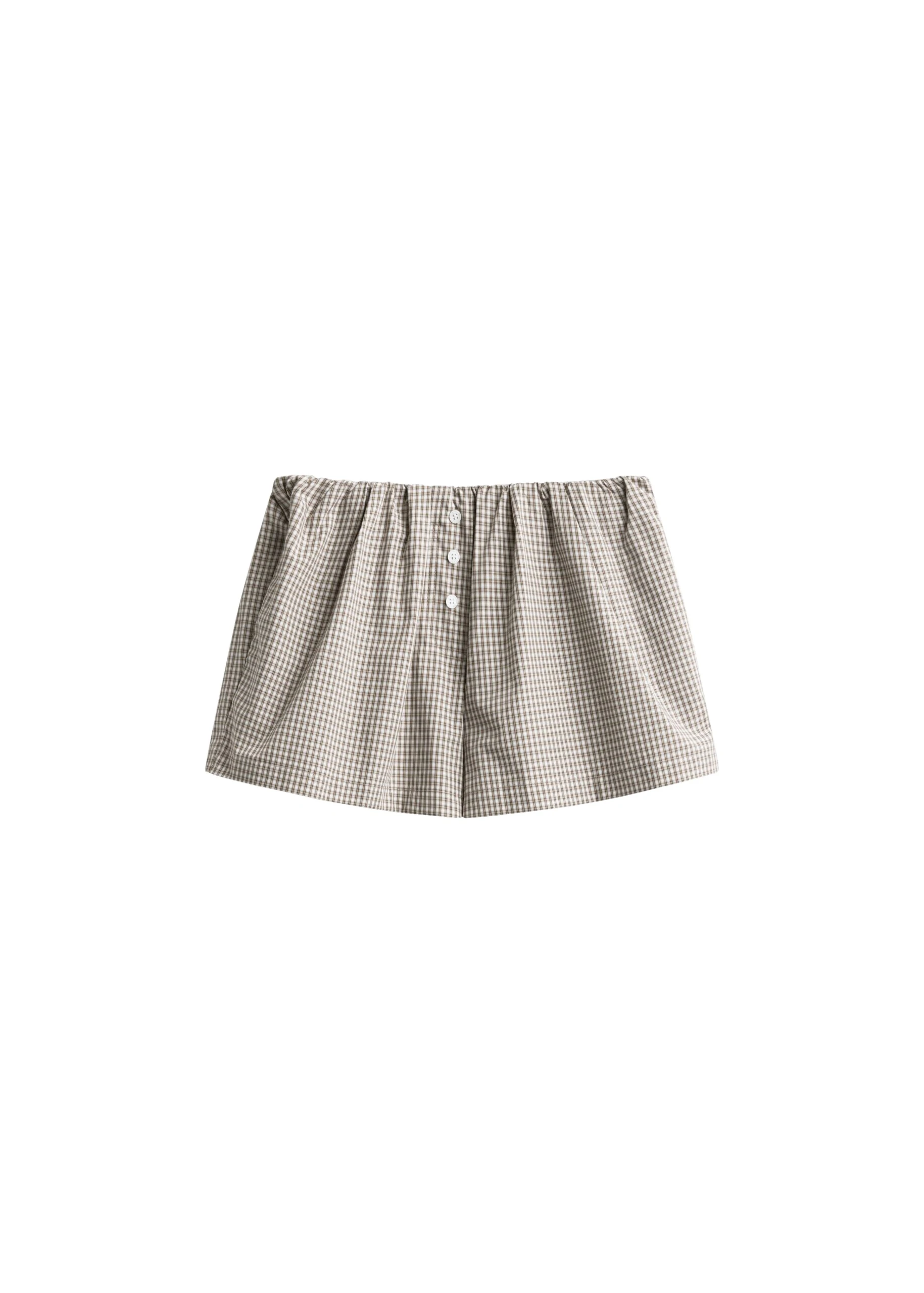 The-Frankie-Shop-Odemira-Mini-Boxer-Shorts-Beige-Plaid-coveti-scaled51563_nobg The Frankie Shop Odemira Mini Boxer Shorts - Beige Plaid - Oversized Minimalist Shorts in Multicolour - Shop at Coveti