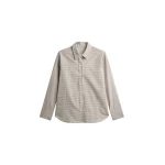 The Frankie Shop Odemira Shirt - Beige Plaid - Oversized Minimalist Tops in Multicolour - Shop at Coveti