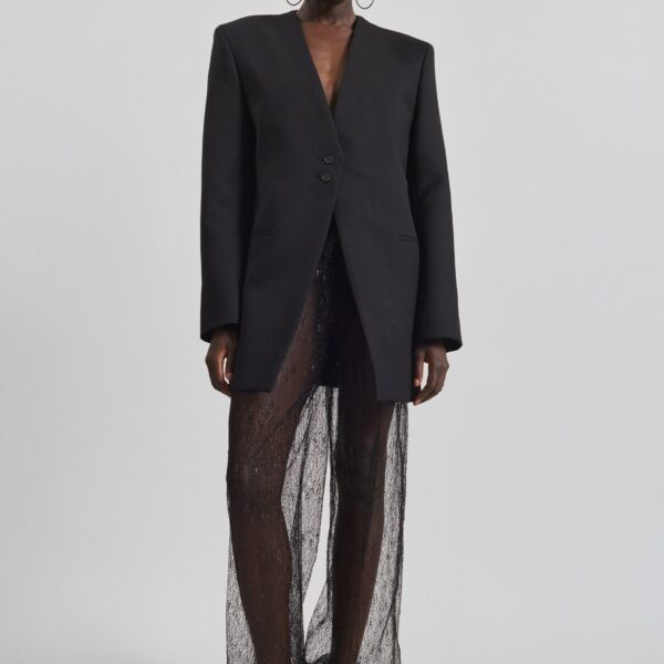 The Frankie Shop Orissa Lace Balloon Pants - Black - Oversized Minimalist Pants in Black - Shop at Coveti