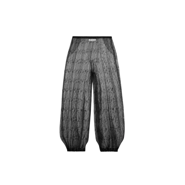 The Frankie Shop Orissa Lace Balloon Pants - Black - Oversized Minimalist Pants in Black - Shop at Coveti