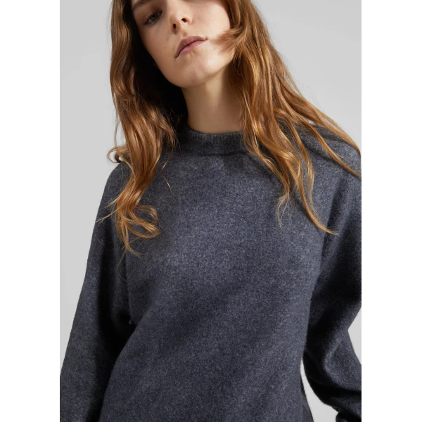 The Frankie Shop Oversized Crewneck Sweater – Grey, view 4