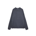 The Frankie Shop Oversized Crewneck Sweater - Grey - Oversized Minimalist Knitwear in Grey - Shop at Coveti