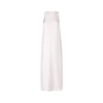 The Frankie Shop Paloma Long Silk Dress - Light Pink - Oversized Minimalist Dresses in Pink - Shop at Coveti