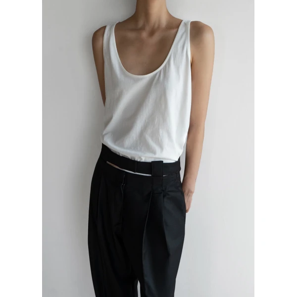 The Frankie Shop Penelope Tank Top – White, view 2