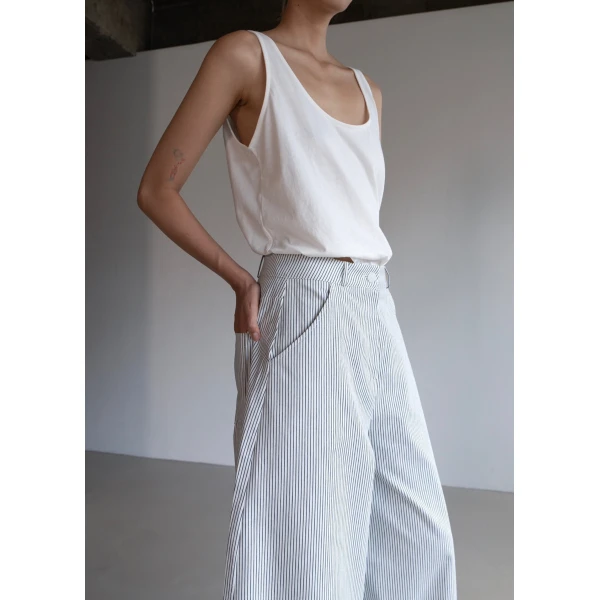 The Frankie Shop Penelope Tank Top – White, view 4