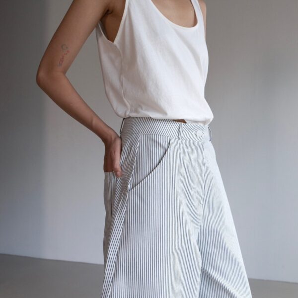 The Frankie Shop Penelope Tank Top - White - Oversized Minimalist Tops in White - Shop at Coveti