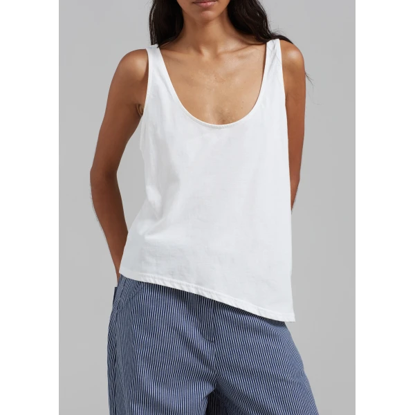 The Frankie Shop Penelope Tank Top – White, view 6