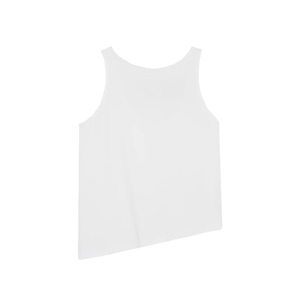 The Frankie Shop Penelope Tank Top - White - Oversized Minimalist Tops in White - Shop at Coveti